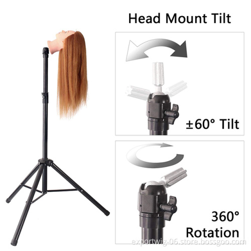 Wholesale Professional Canvas Head Wig Stand Tripod Mannequin Head Adjustable Hair Salon Tools